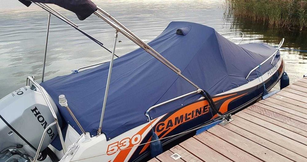 Łódka motorówka Camline 530 + HONDA BF100  + przyczepa KOMPLET z 2021r