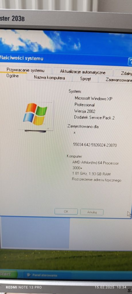 Jednostka centralna, komputer stacjonarny, monitor