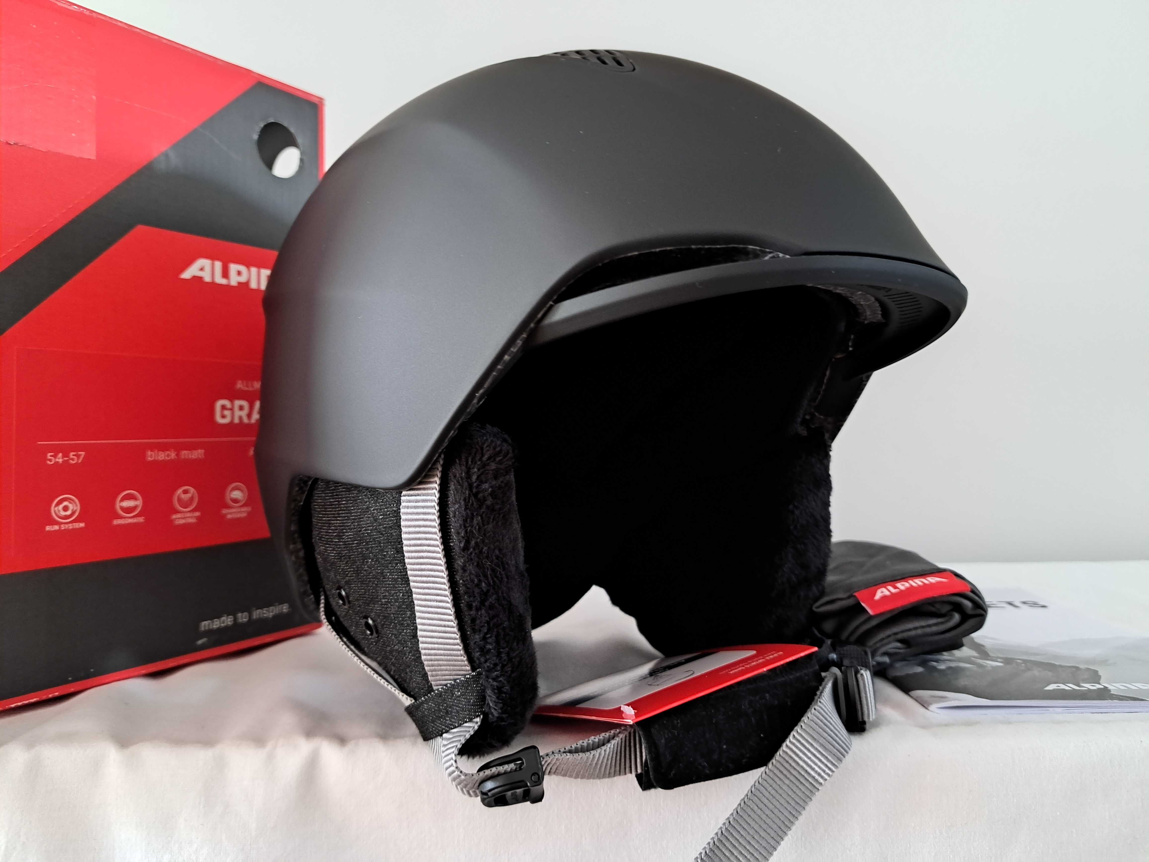 Kask narciarski Alpina Grand All Mountain Black Matt M 54-57cm