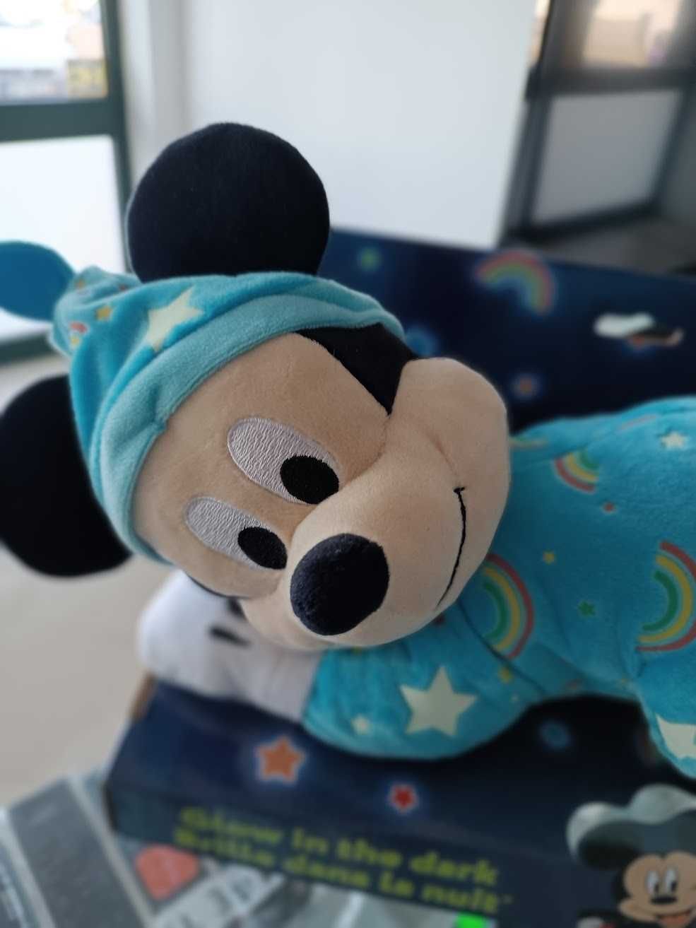 Novidade:Peluche Disney Mickey Mouse Pijama "Glow in the Dark" 32cm