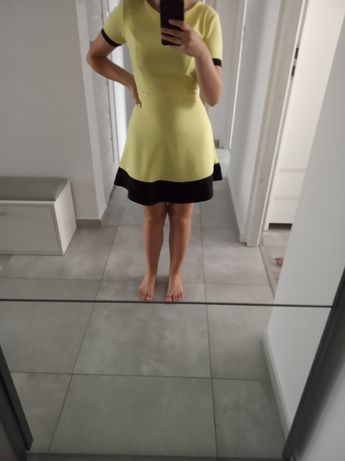 Sukienka letnia żółta elegancka
