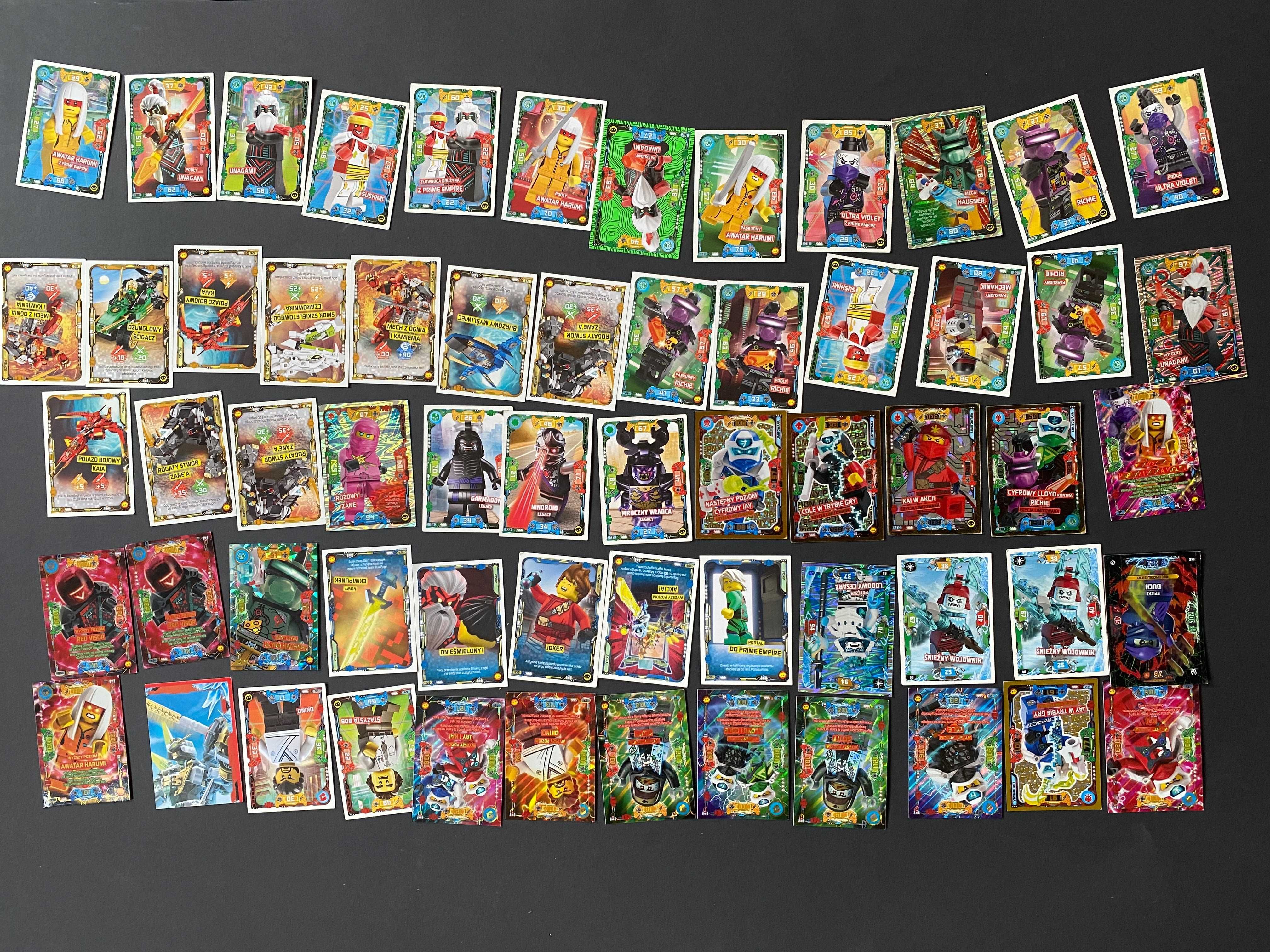 Kolekcja 155 kart Ninjago + dodatki w tym ksiazka