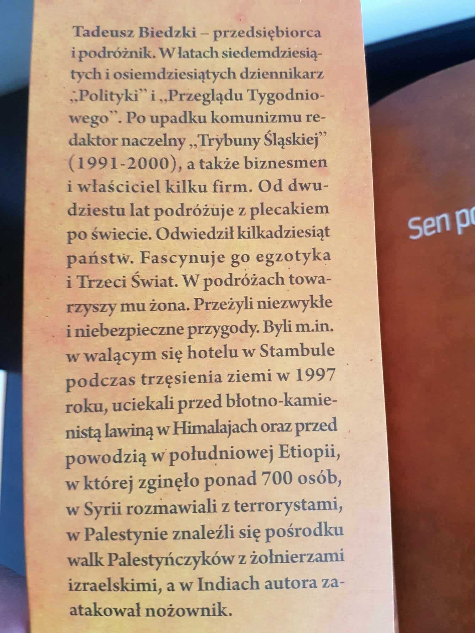 Sen Pod Baobabem Tadeusz Biedzki - książka o AFRYCE - raz przeczytana