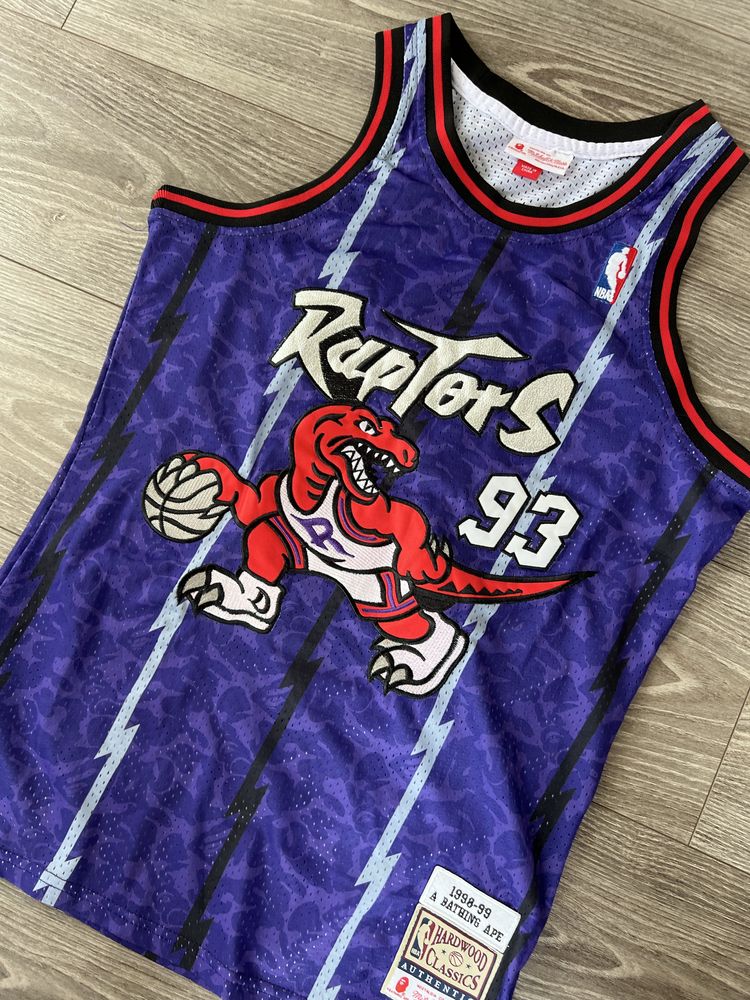 Koszula Rzadka Bape A Bathing Ape Raptors 93 Knit Logo Avant Garde Wes