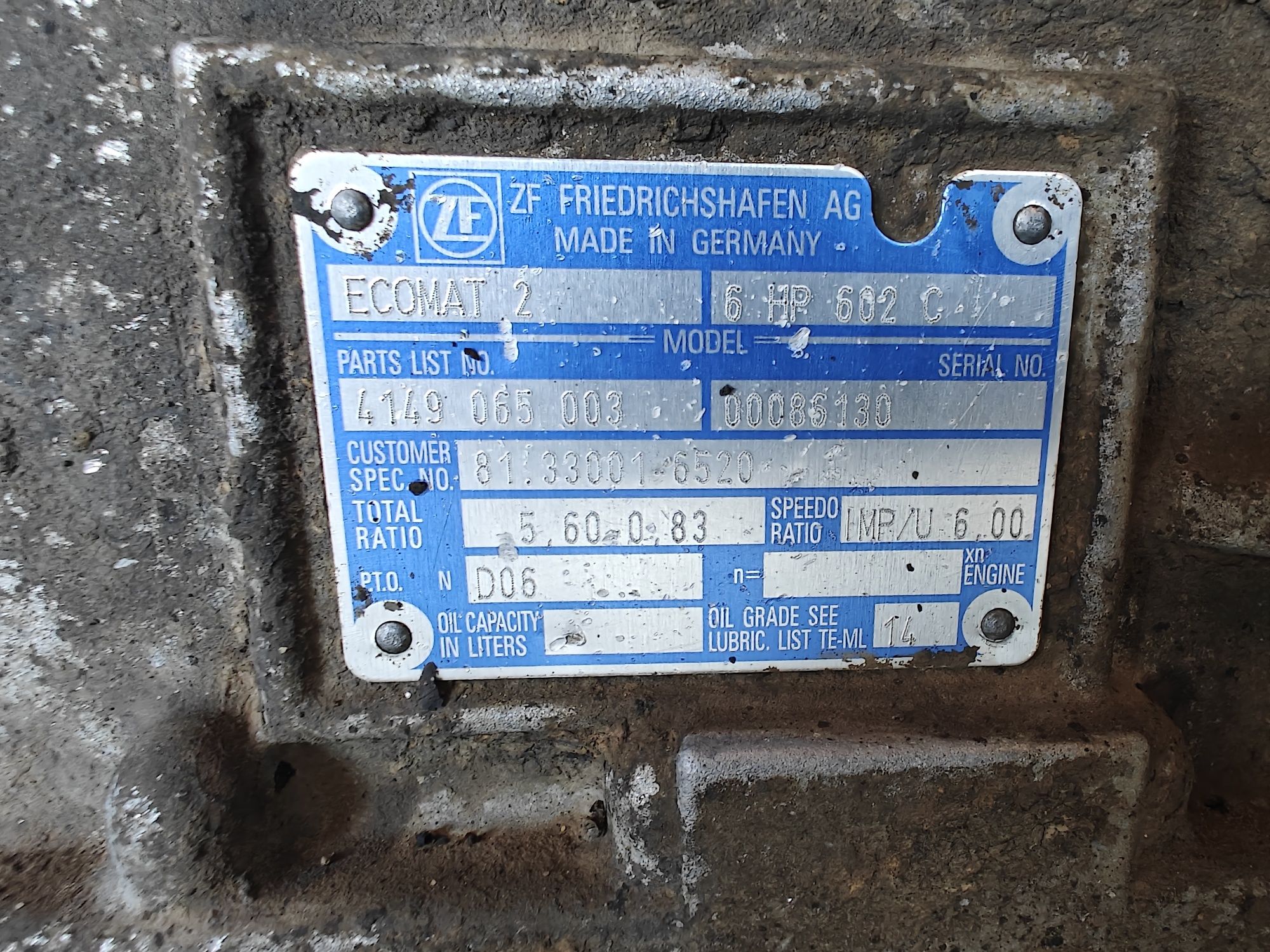Коробка передач ZF 6HP 602 ecomat2