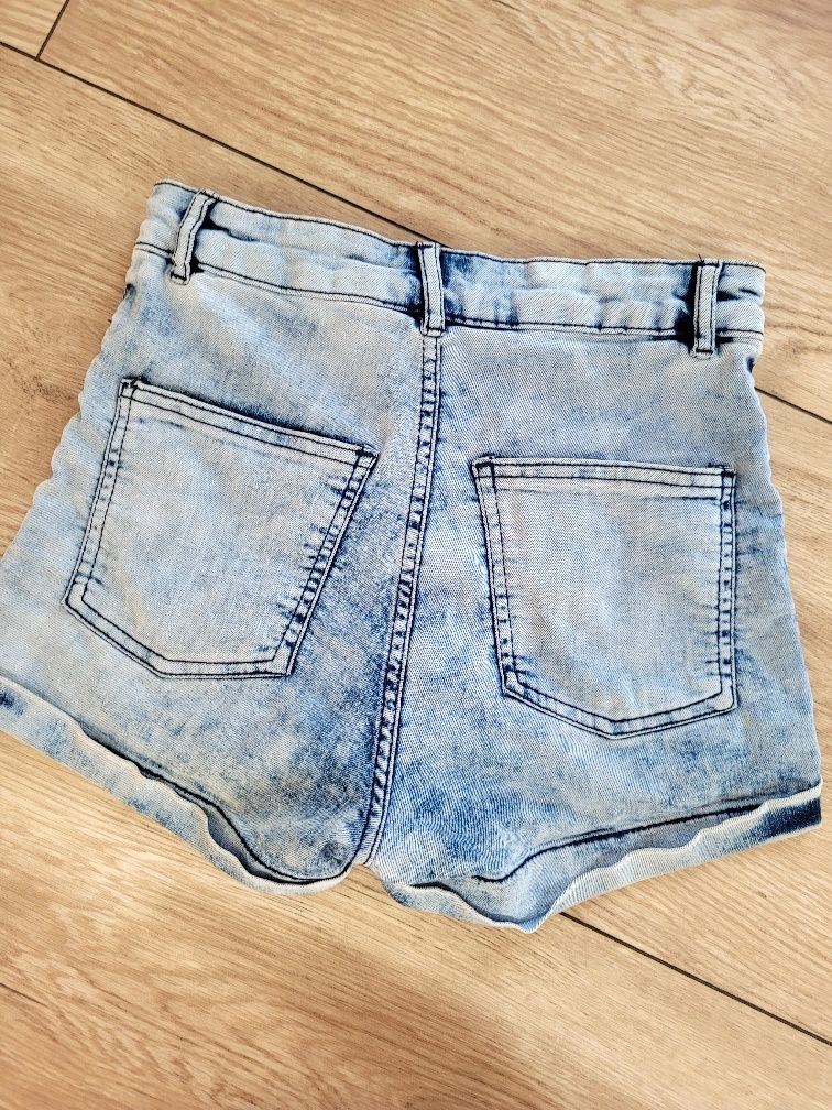 H&M jeansowe szorty r.36 krótkie spodenki damskie