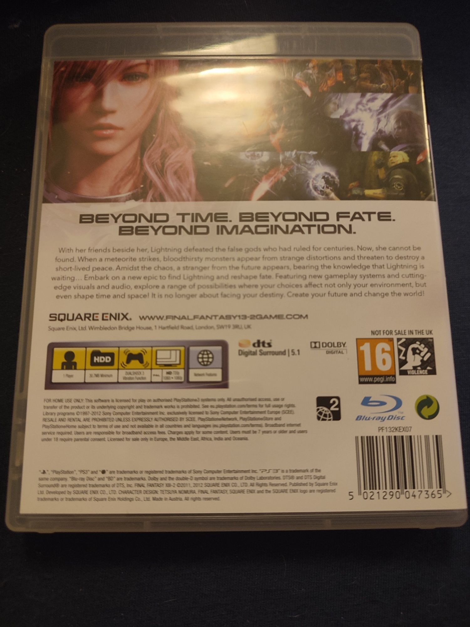 Final Fantasy 13 - 2 XIII - 2 Ps3 PlayStation 3 Play Station 3 idealna