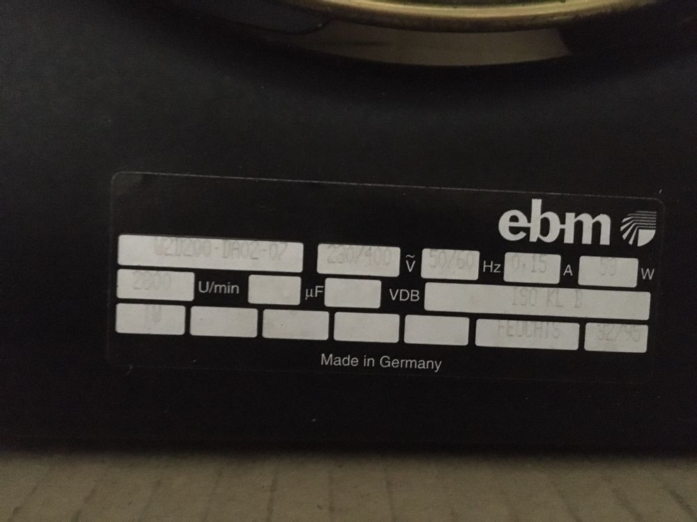 EBM W2D200-DA02-07 wentylator kanałowy nowy !