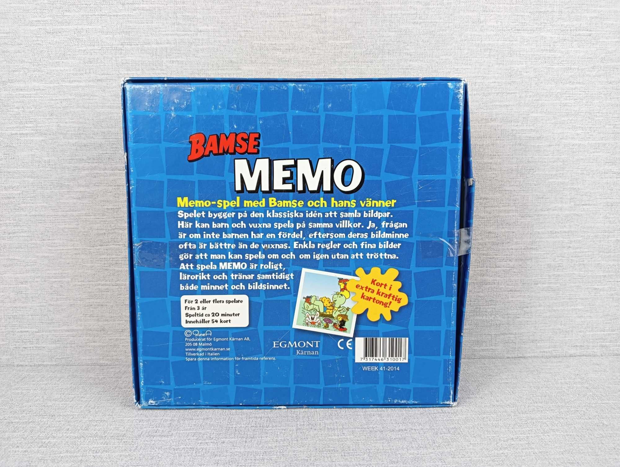 Gra dla dzieci memo - Bamse Szwecja