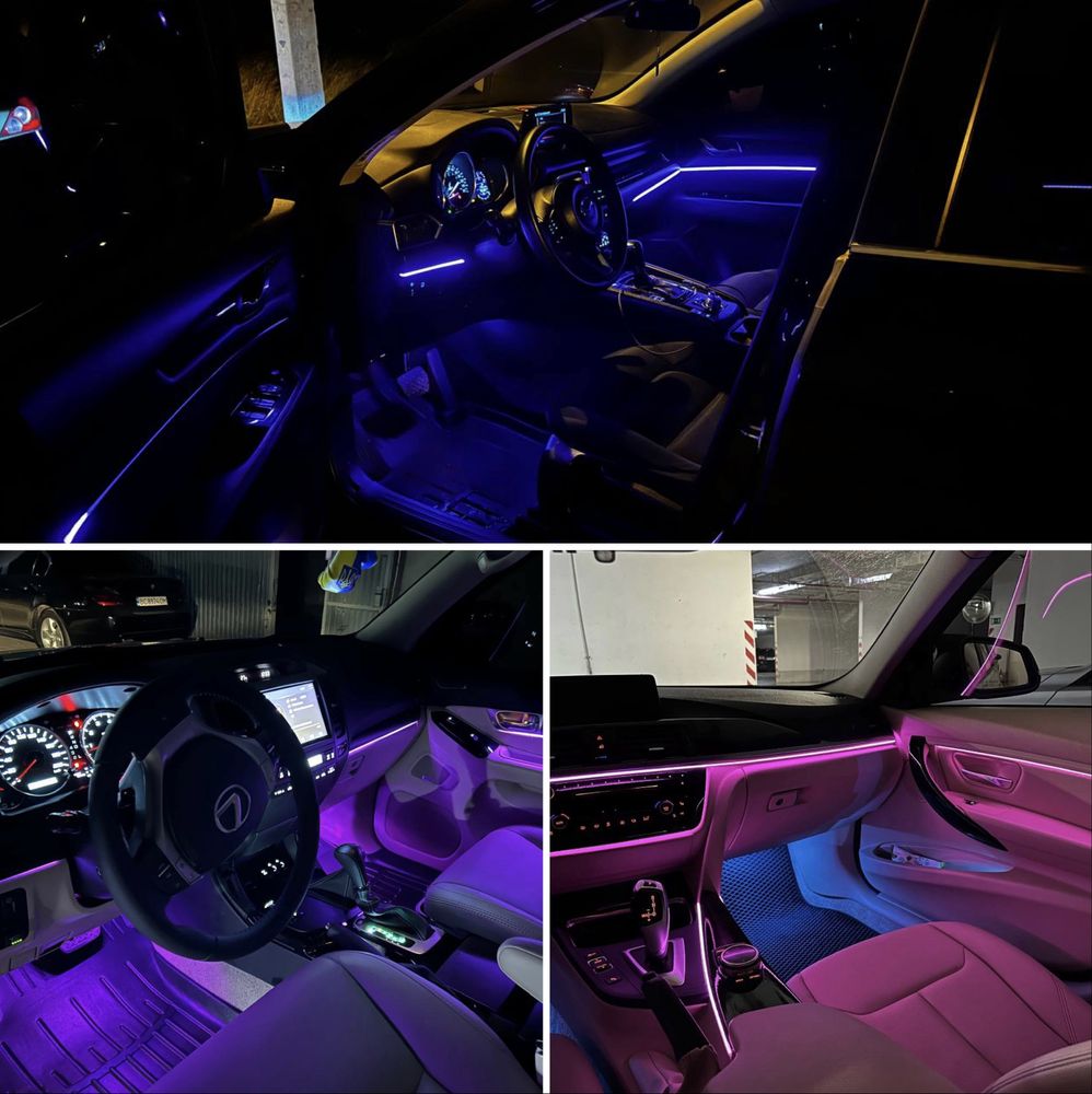 Підсвітка салону 18в1 Ambient Light symphony дві зони чорна