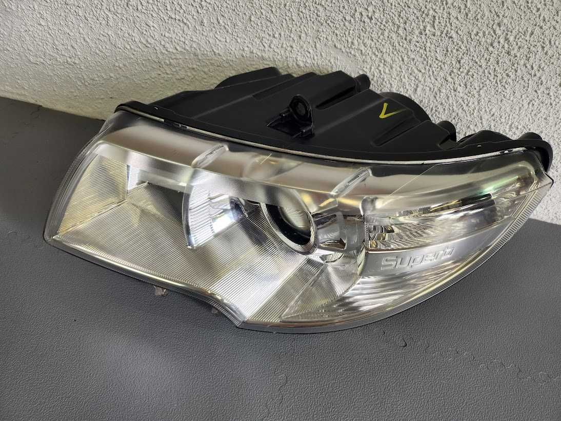 Skoda Superb II 2 Lampa Przód Przednia LEWA Zwykła H7 Europa Hella