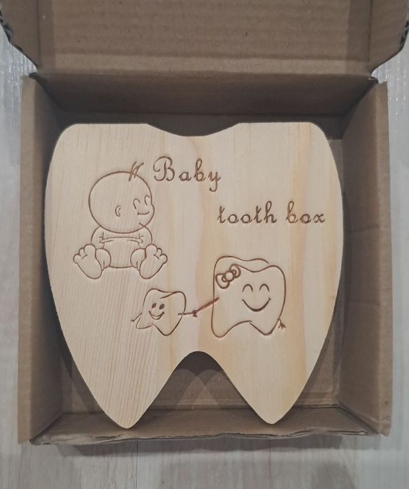 Pudełko na mleczaki zęby w j.polskim