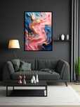 Plakat na Ścianę Obraz Abstrakcja Królewska Sztuka Nowoczesna 50x70 cm