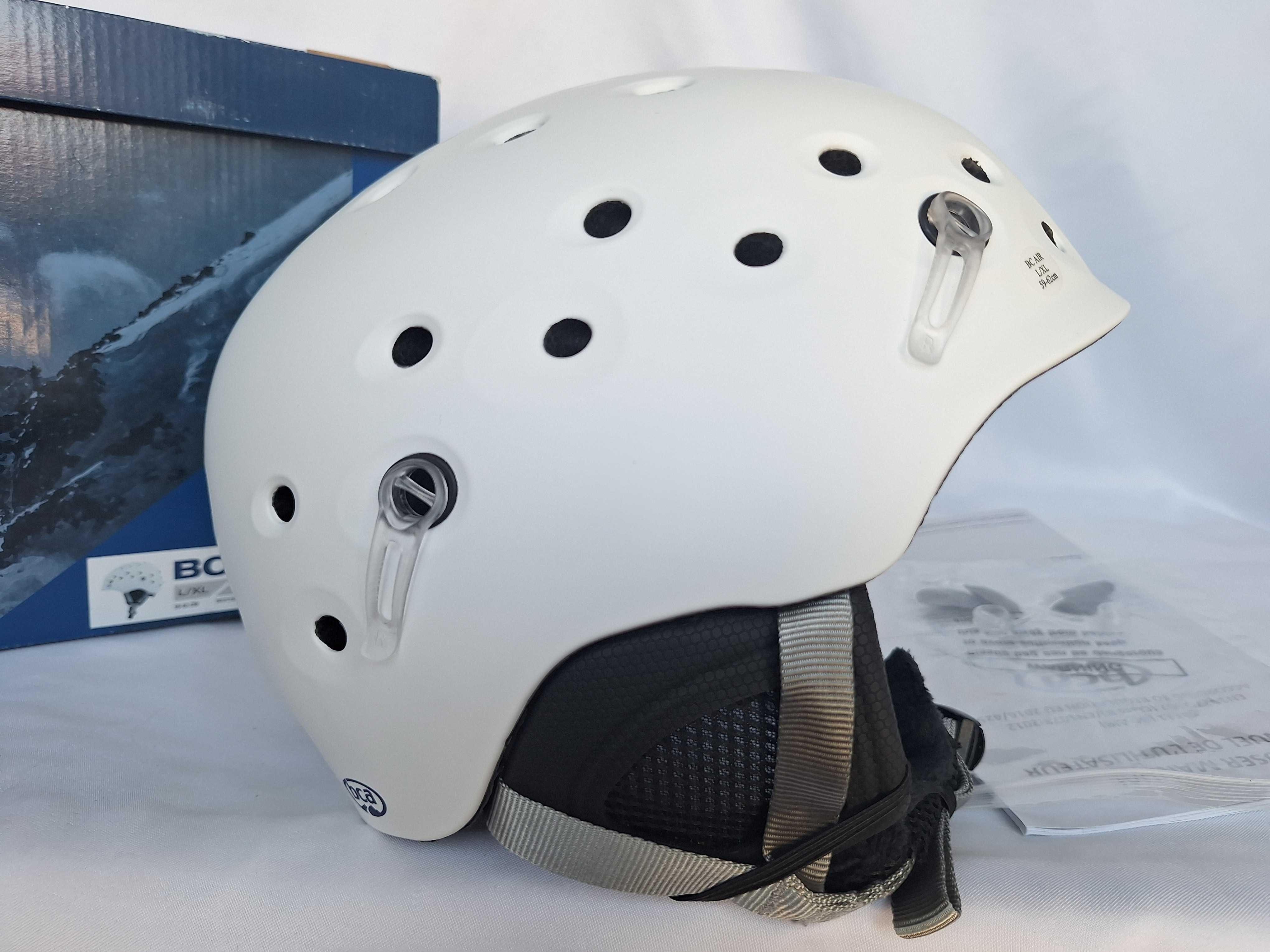 Kask całoroczny uniwersalny narciarski BC Air White L/XL 59-62cm