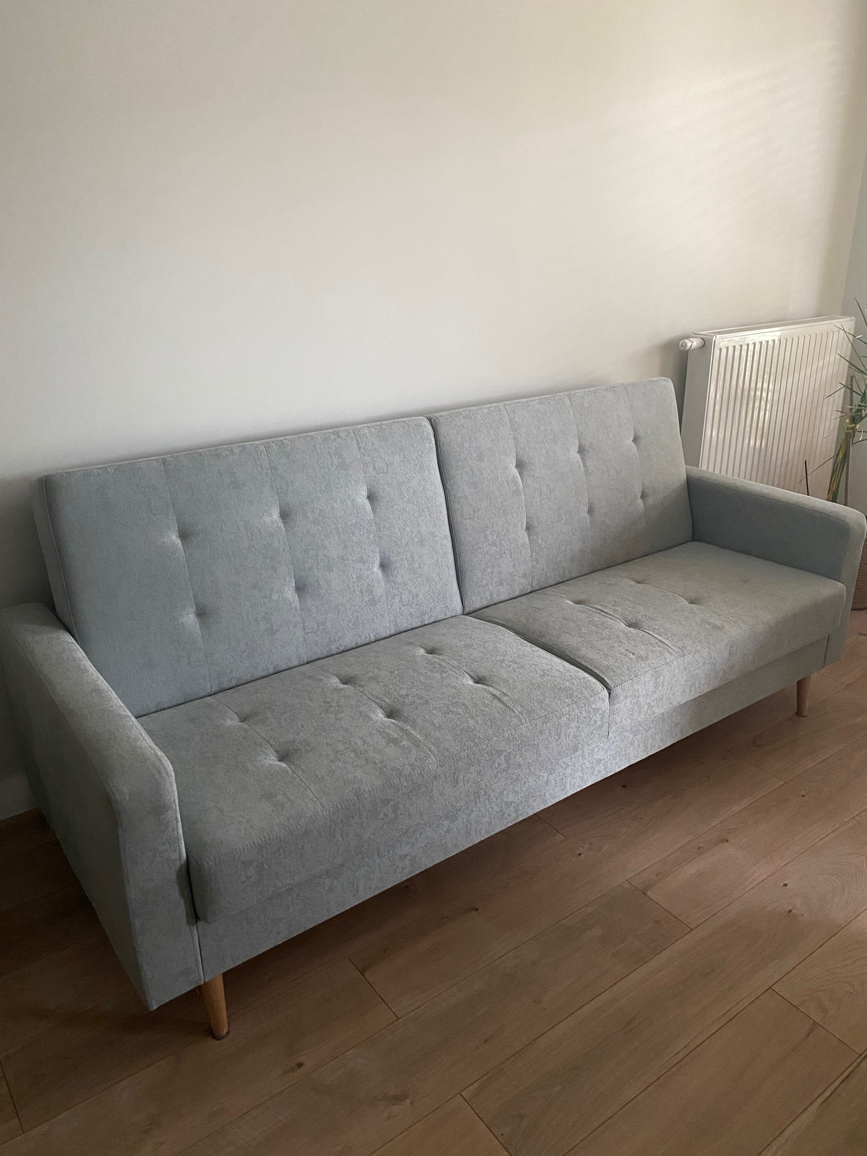 Wrocław wersalka zielona 220x90 funkcją spania Wygodna zadbana