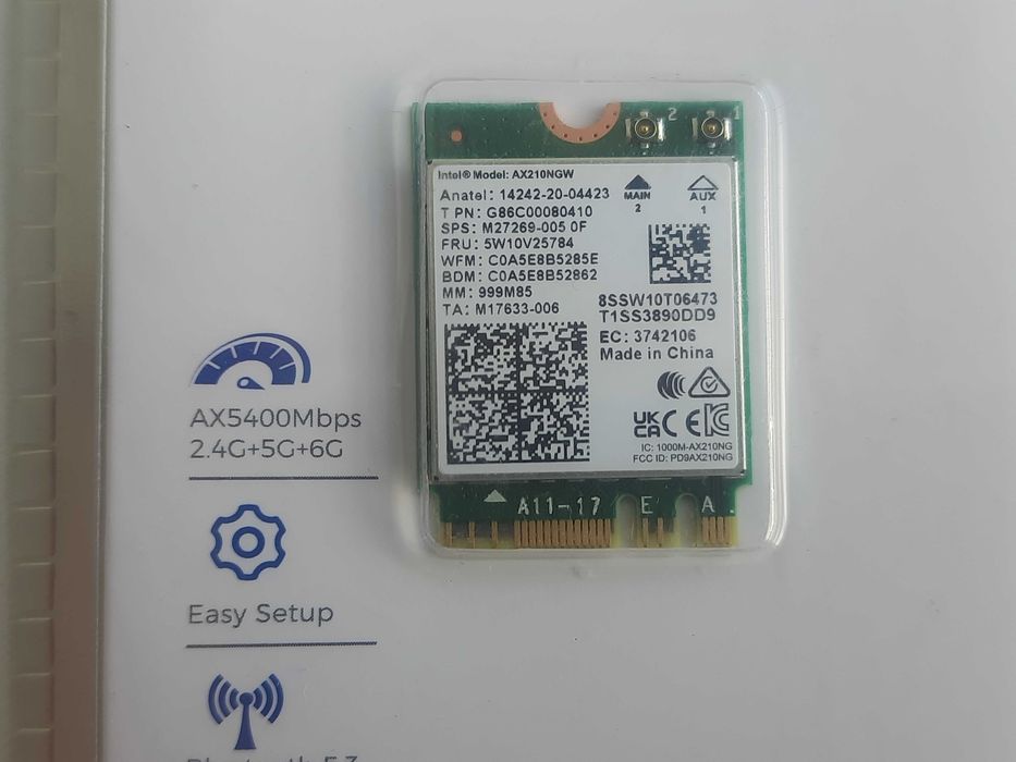 Новий модуль Wavlink WiFi-6 Intel AX210 NGW M.2 + Bluetooth 5.3