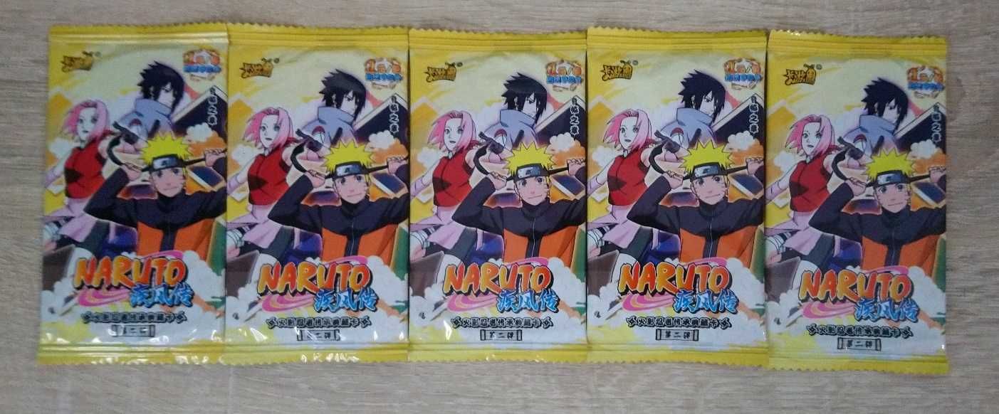 5 Boosterów z Kartami Naruto Tier 1 Wave 2