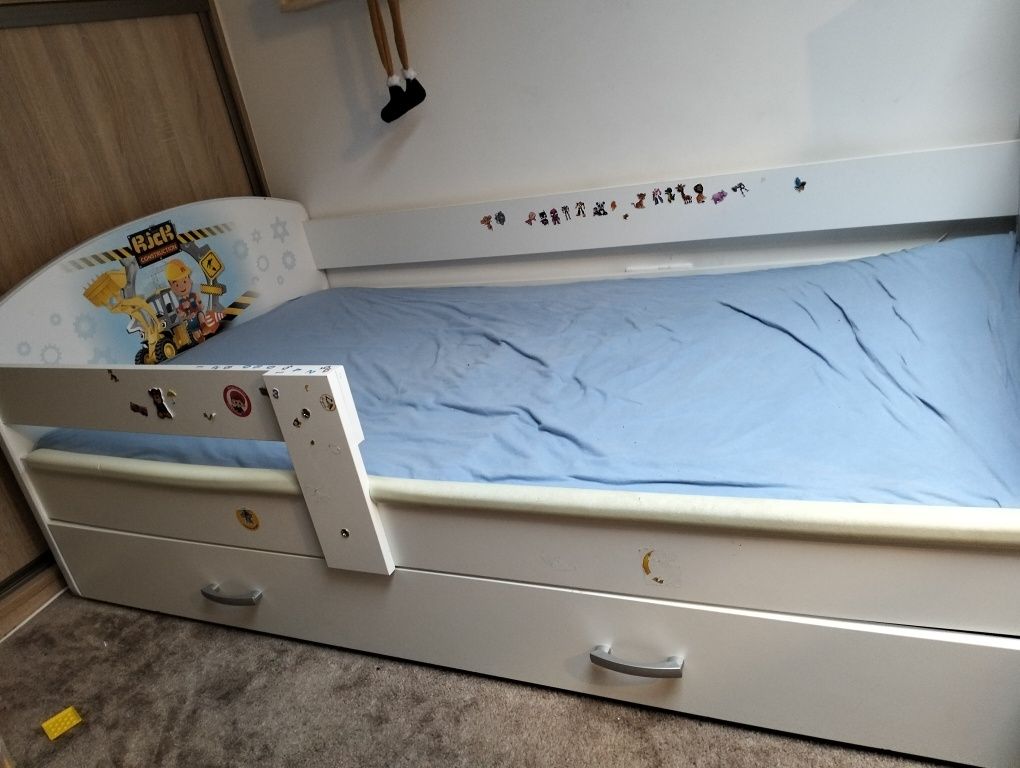 Łóżko dla dziecka 90x160 z koparką