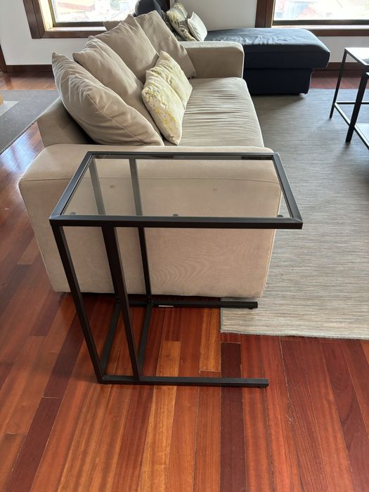 Conjunto mesas centro e apoio sala