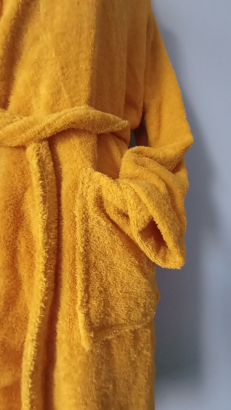 Szlafrok frotte damski

Kolor: ciemnożółty

Materiał: frotte (miękki i
