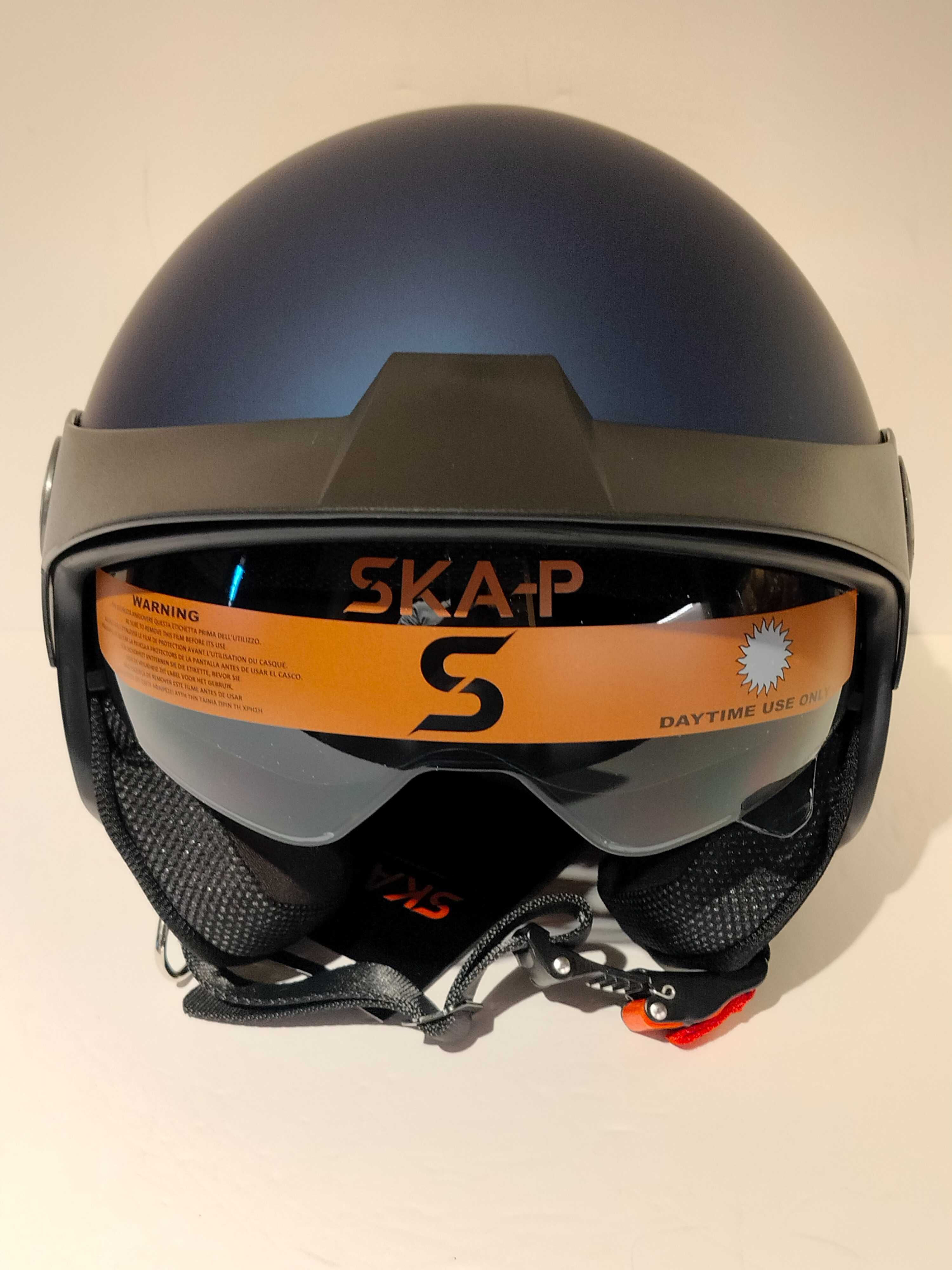 Capacete Ska-P Demi-jet estilo clássico moderno mota scooter novo