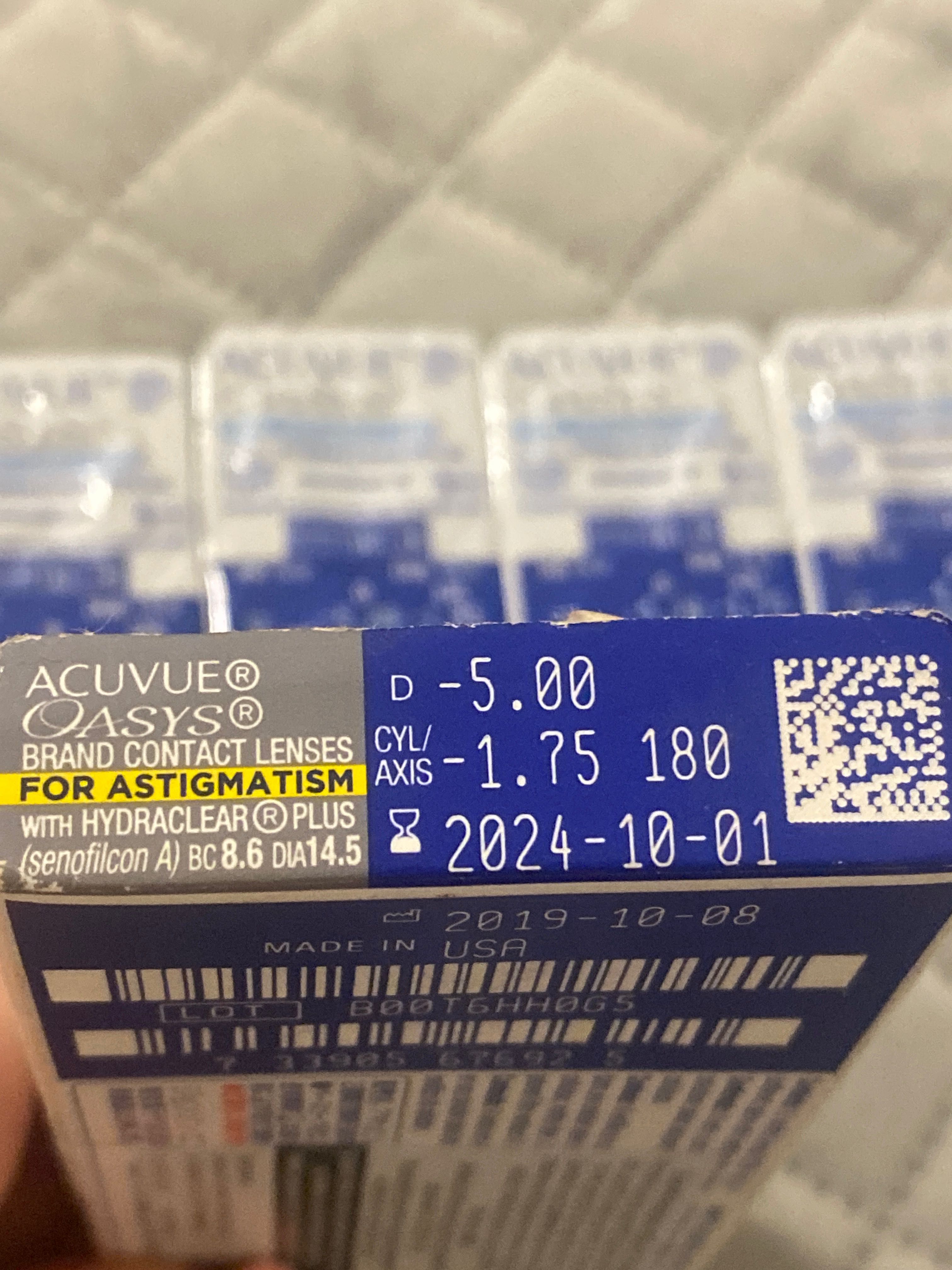 Soczewki acuvue oasys for astigmatism astygmatyzm -5