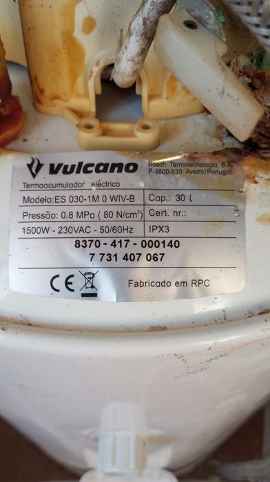 Termoacumulador Vulcano 30l
