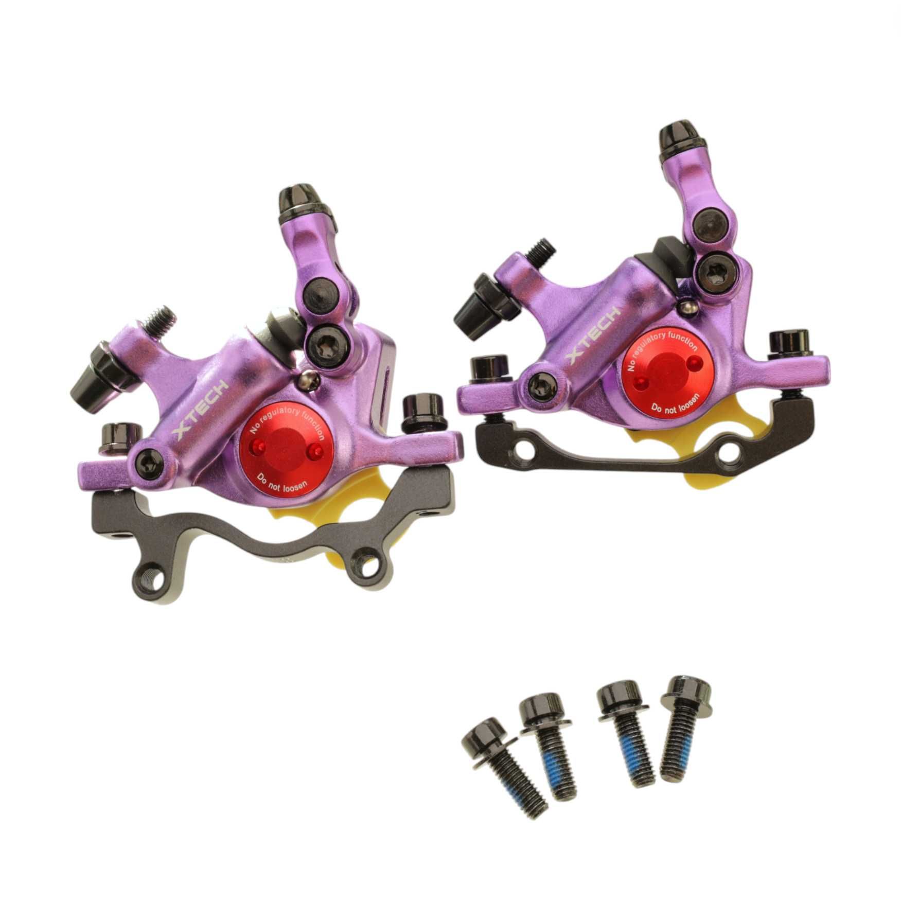 Nowe! ZOOM XTECH HB100 hamulce hydrauliczne mechaniczne fioletowe
