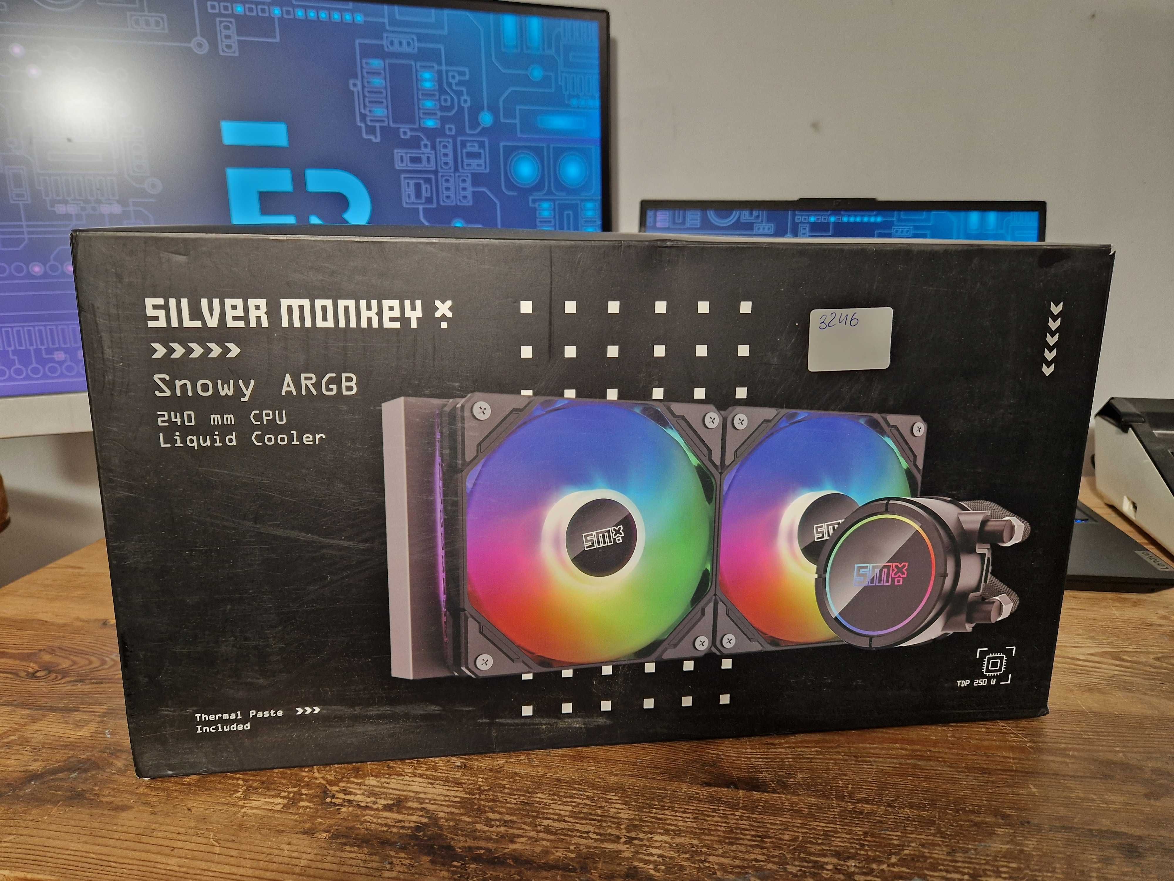 Chłodzenie wodne Silver Monkey X SNOWY ARGB 240 (3246)