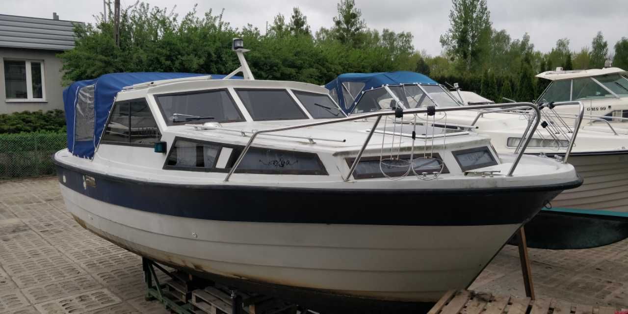 Kragero 26 - Łódź motorowa, kabinowa, hausbot, houseboat, volvo penta