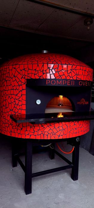 Piec do pizzy opalany drewnem I gazem