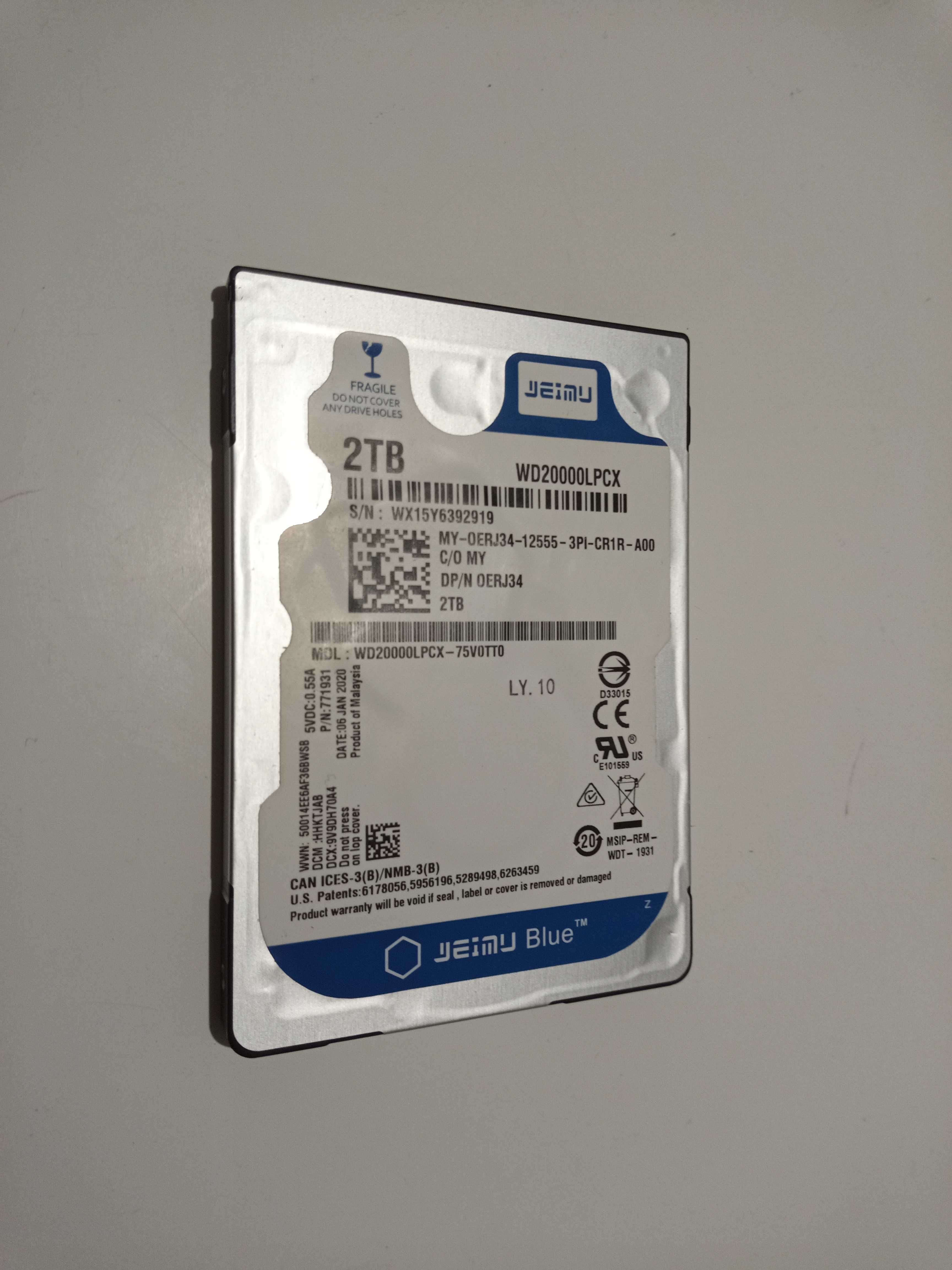 Disco Rígido 2TB 2.5