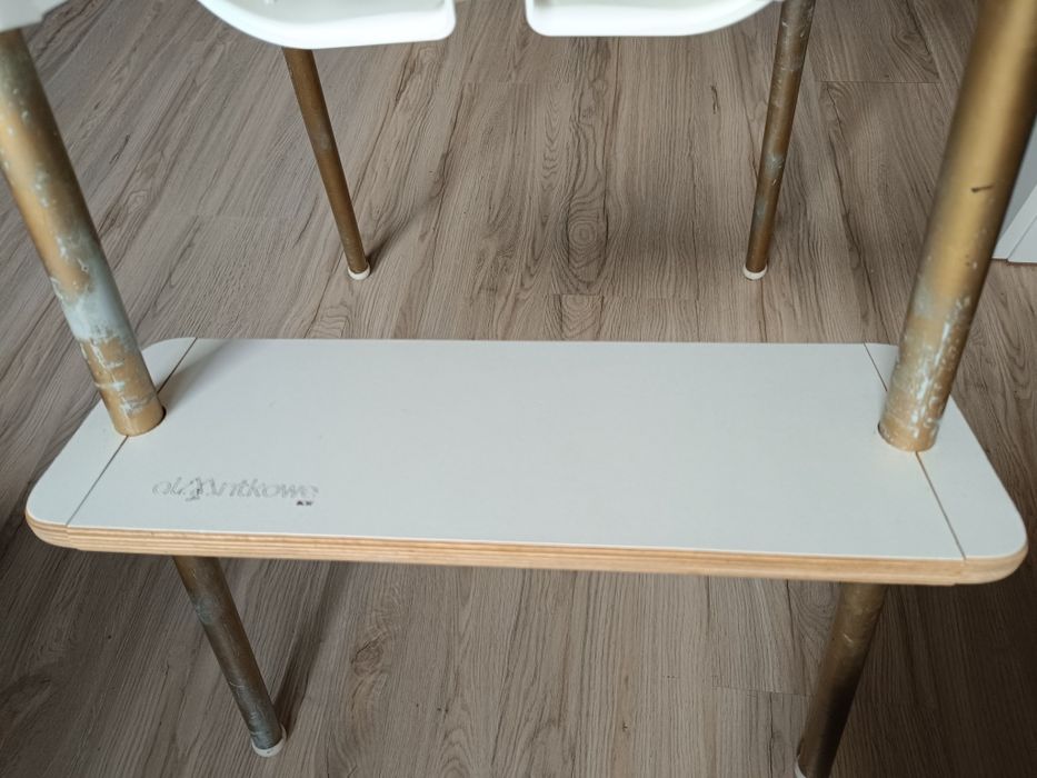 Krzesełko Ikea Antilop+ podnóżek Alaantkowe+poduszka+pasy+ mata siliko