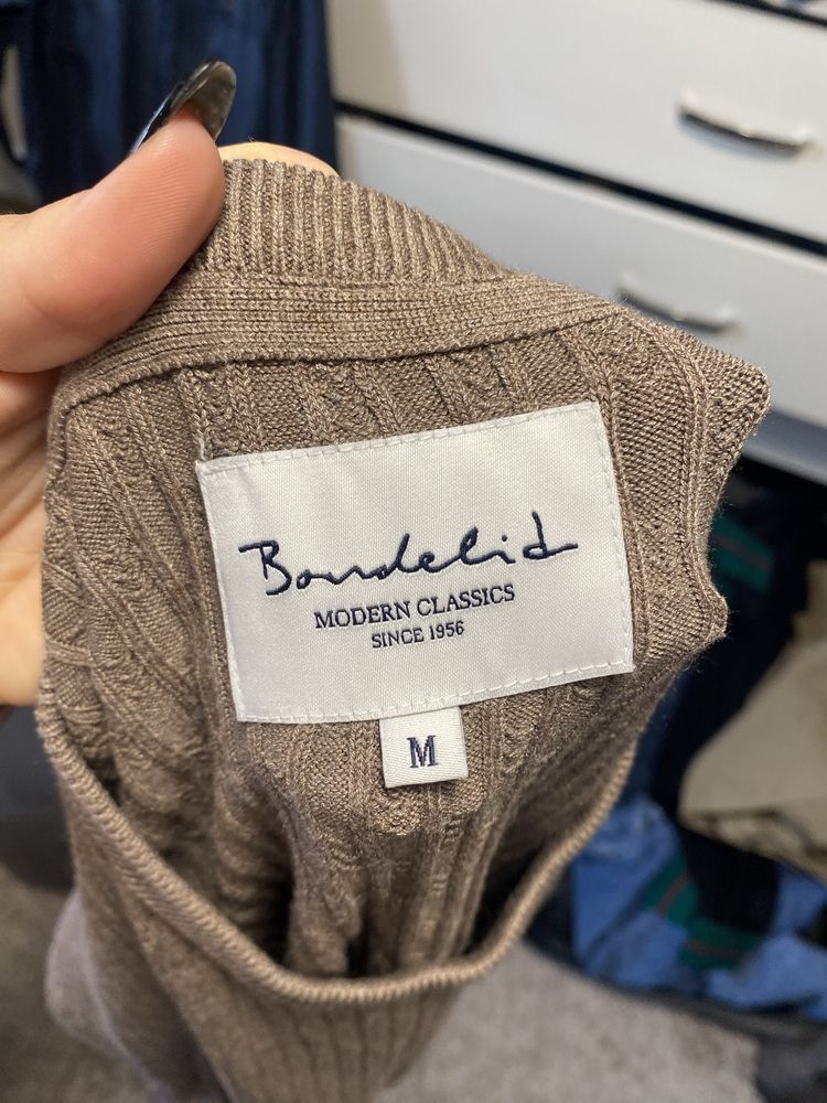 Brązowy sweterek Bondelid M wiskoza