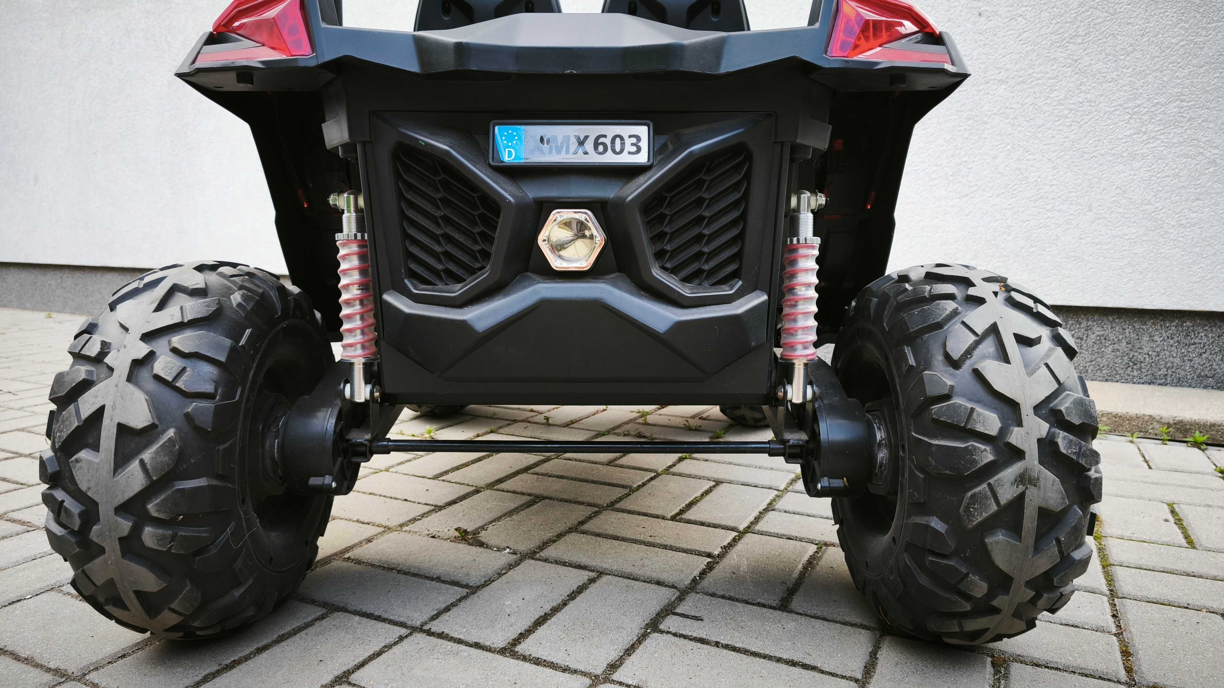 Auto elektryczne dwuosobowe Buggy Jeep SUV napęd 4x4 full LED pilot