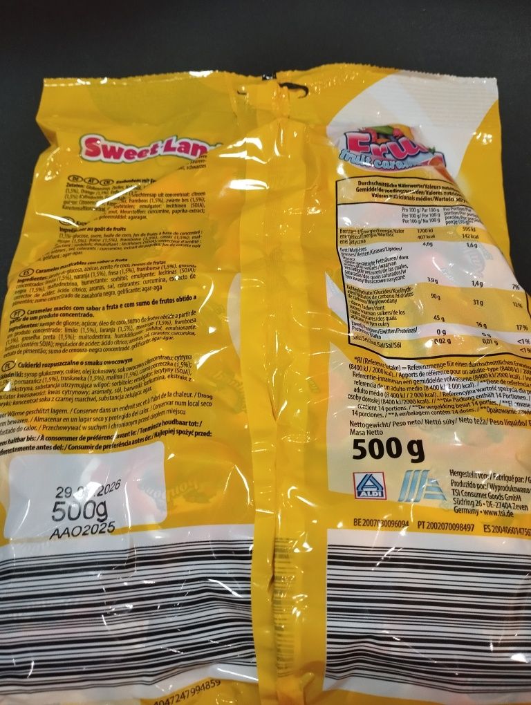 Cukierki sugusy irysy żujki gumy rozpuszczalne 500 g