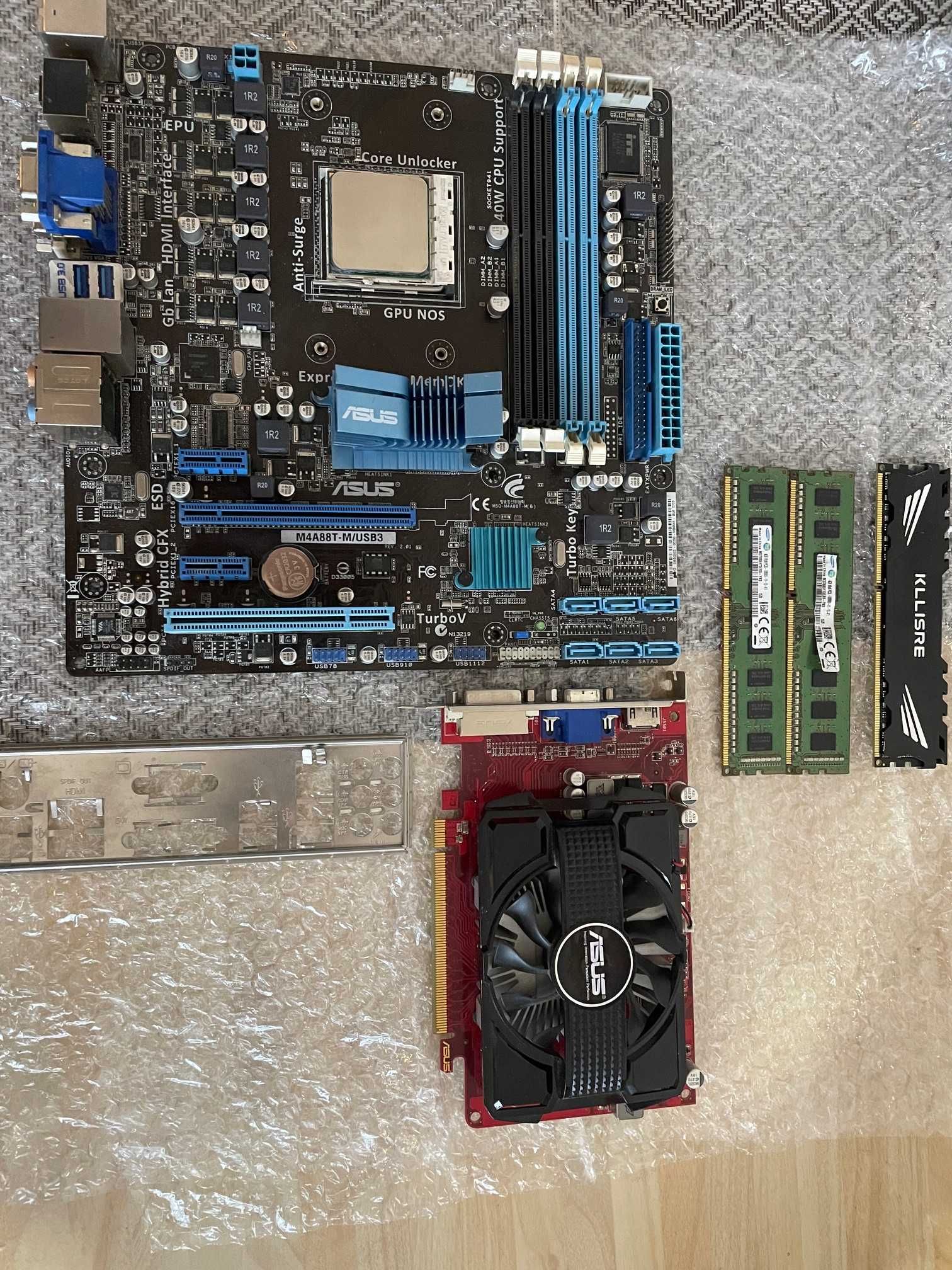 Zestaw płyta główna Asus M4A88T-M/USB3+procesor AMD Phenom  II 945 +++