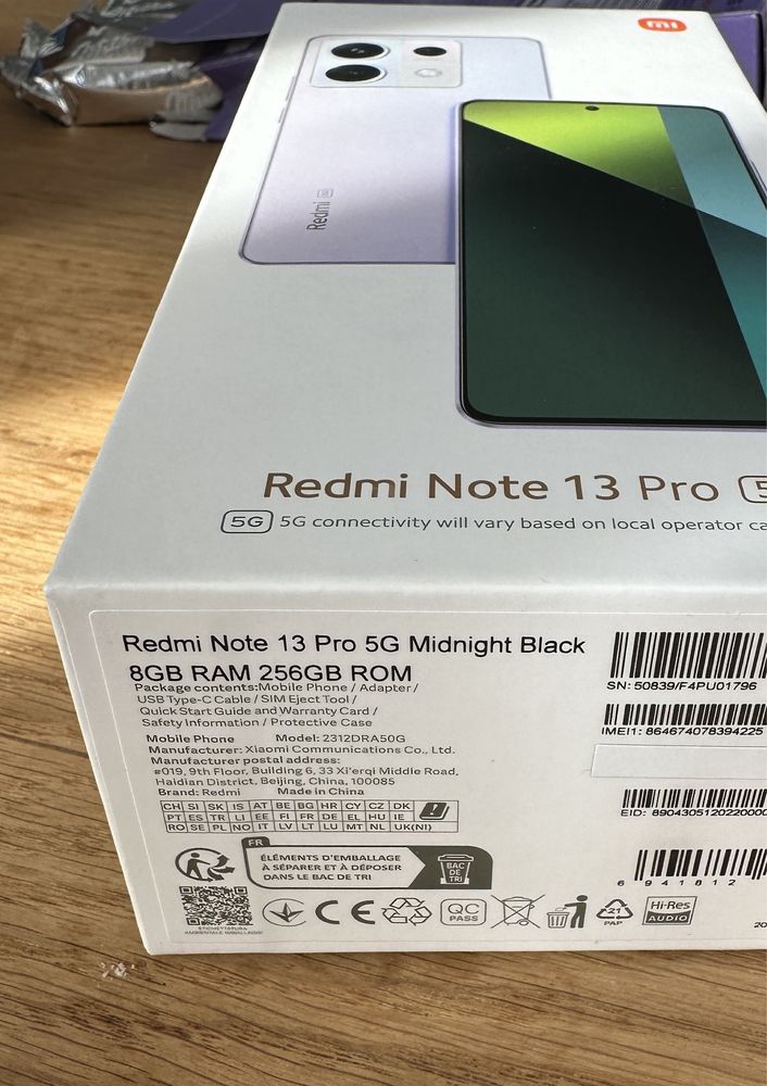 Redmi Note 13 PRO 8/256GB nowy gwarancja