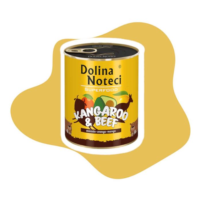 Dolina Noteci Superfood Kangur i wołowina 12x800g Karma mokra dla psa