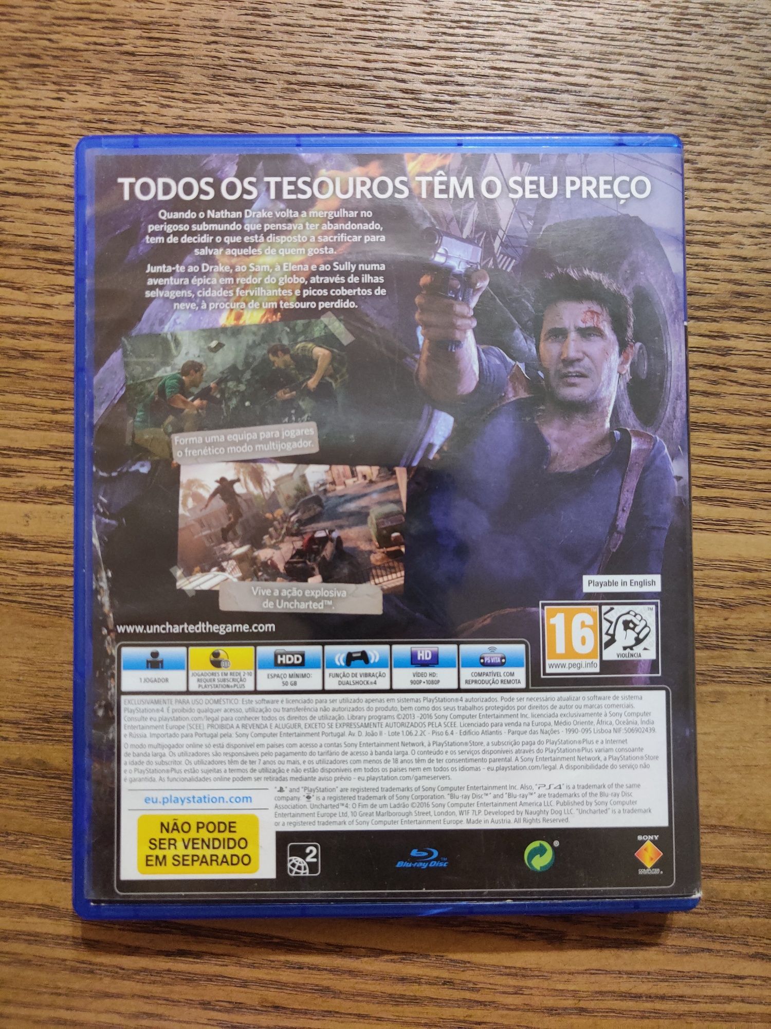 Jogo Uncharted 4 - Ps4