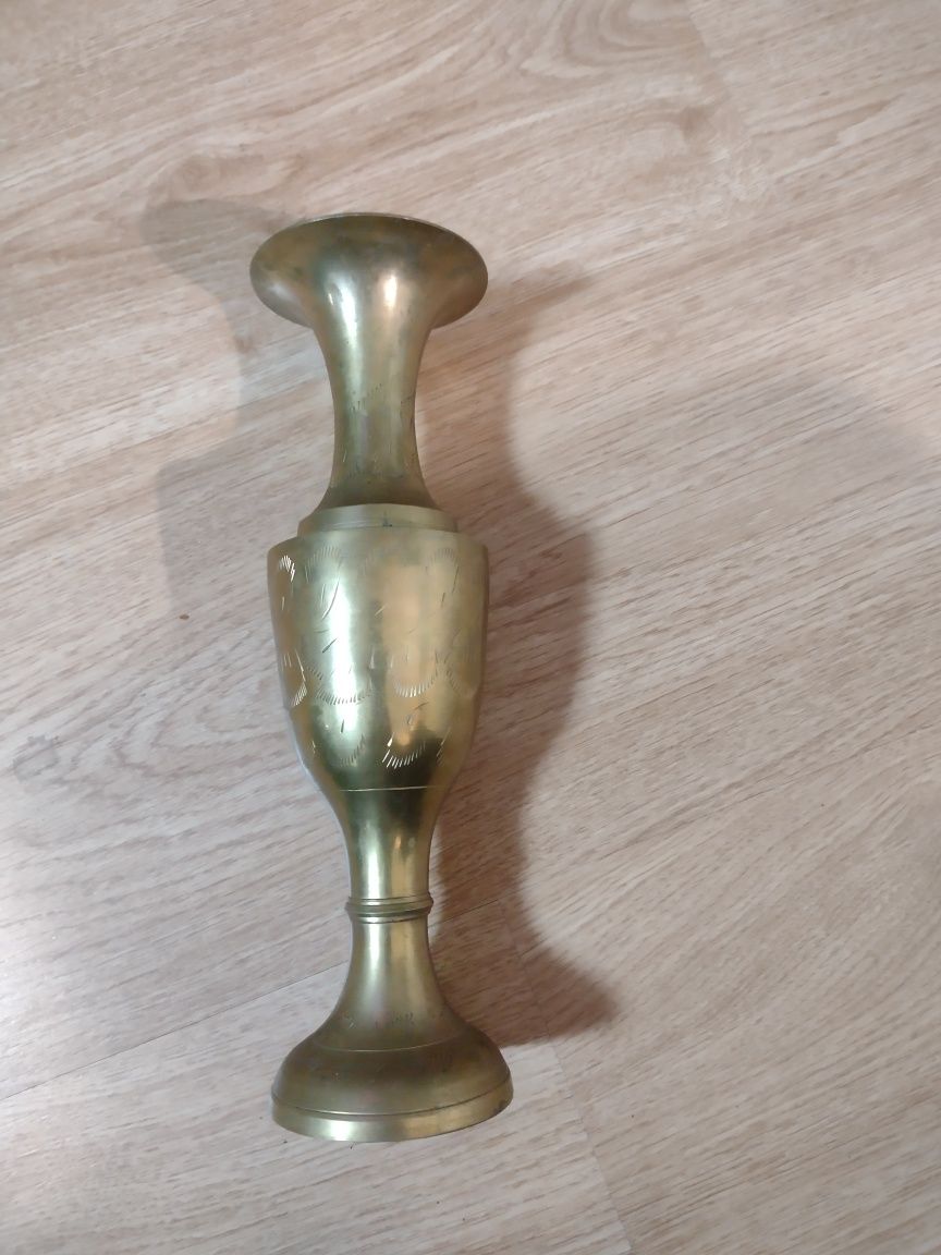 Mosiężny wazon świecznik? 25 cm