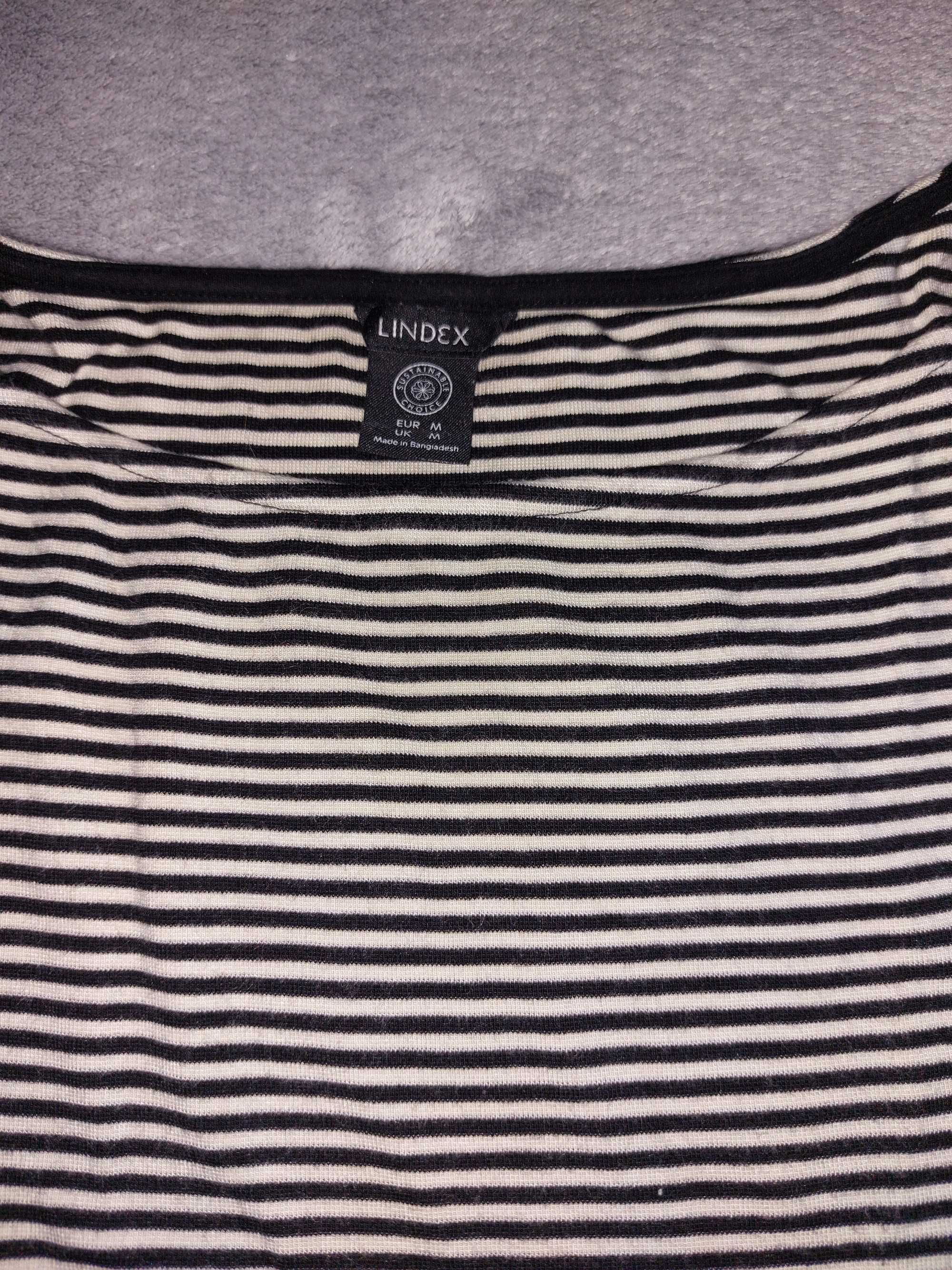 Przepiękna koszulka T-shirt Lindex, w paski, rozmiar M