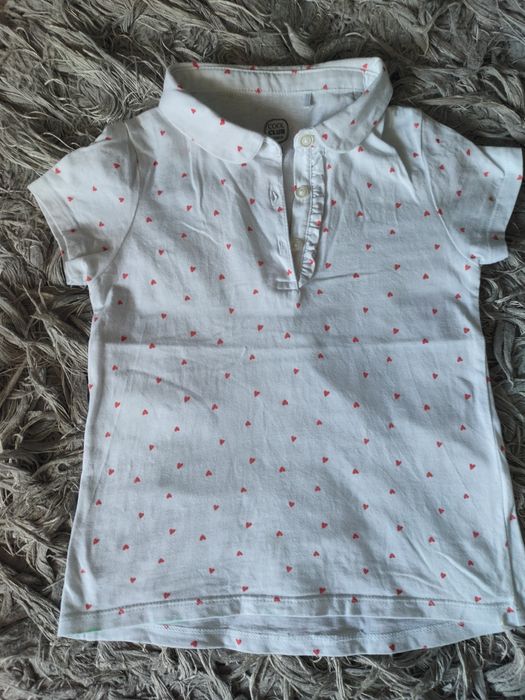 Biała bluzeczka dla dziewczynki 122