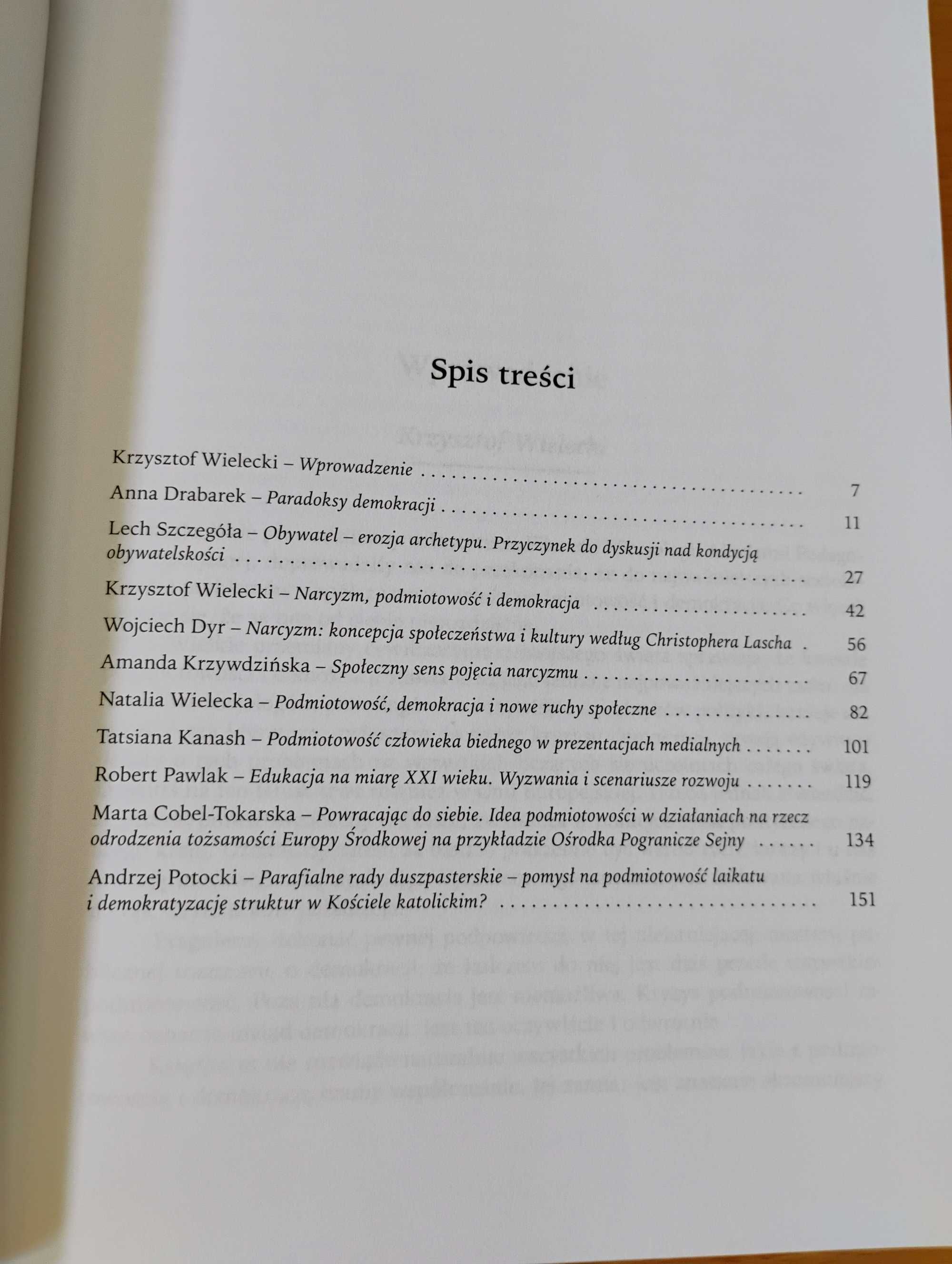 Wybrane problemy demokracji i podmiotowości, Wielecki Krzysztof