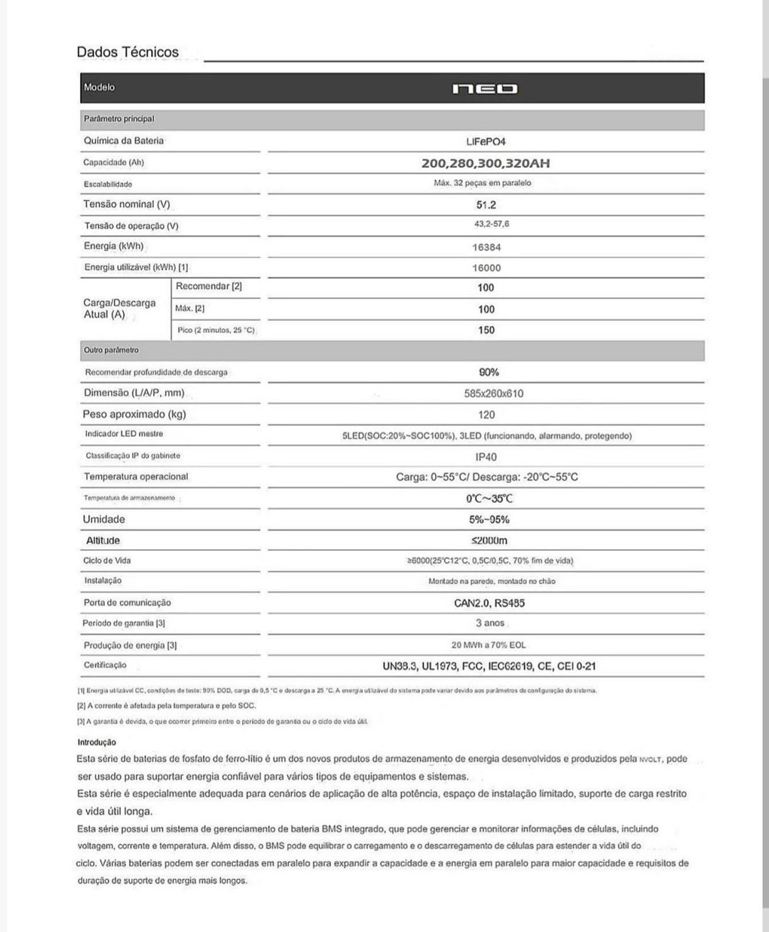 Batareis solar lithium