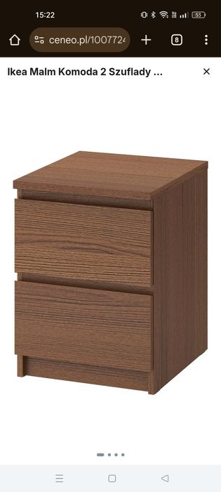 Szafki nocne MALM brązowe