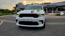 Auto do ślubu Dodge Durango Mercedes GLE Biały Fotobudka