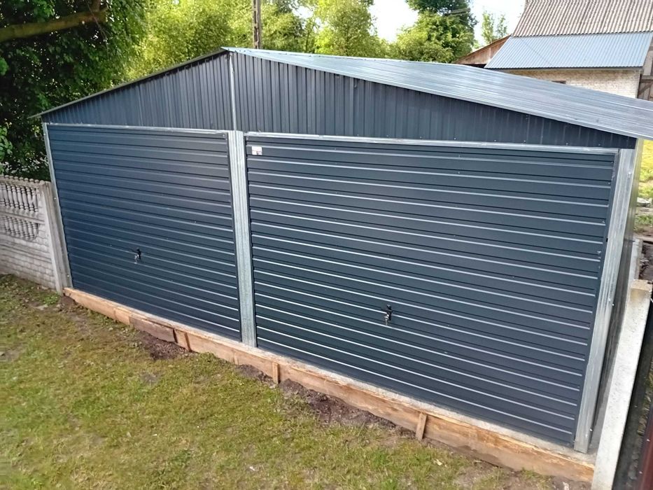 Garaż blaszany 6x5 Kolor Producent Garaze blaszane Blaszak Raty Tanio