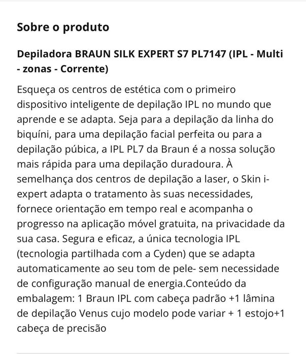 Depiladora a laser Braun Nova
