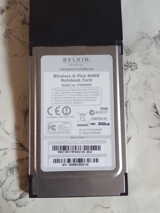 Адаптор Wi-Fi Belkin в отличном всё смотрите на фото